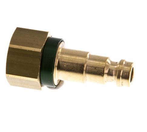 Brass DN 5 Green-Coded Air Coupling Plug G 1/4 inch Female