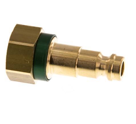 Brass DN 5 Green-Coded Air Coupling Plug G 1/8 inch Female