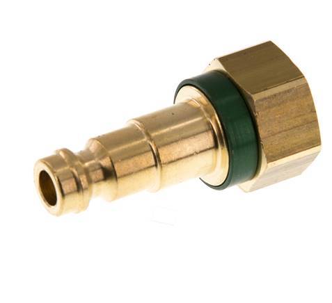 Brass DN 5 Green-Coded Air Coupling Plug G 1/8 inch Female