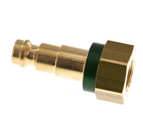 Brass DN 5 Green-Coded Air Coupling Plug G 1/8 inch Female