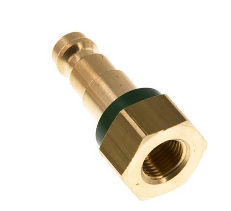 Brass DN 5 Green-Coded Air Coupling Plug G 1/8 inch Female