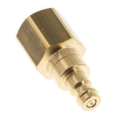 Brass DN 5 Air Coupling Plug G 3/8 inch Female Double Shut-Off