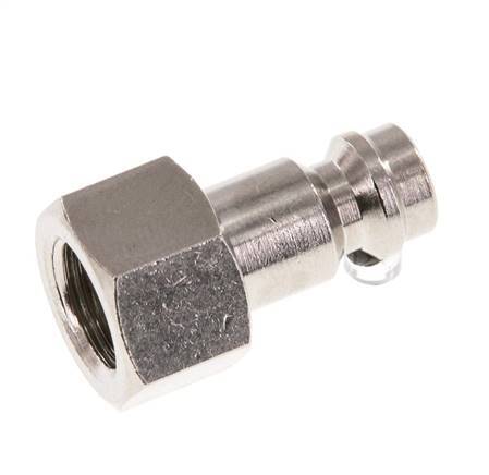 Nickel-plated Brass DN 5 Air Coupling Plug G 1/8 inch Female [5 Pieces]