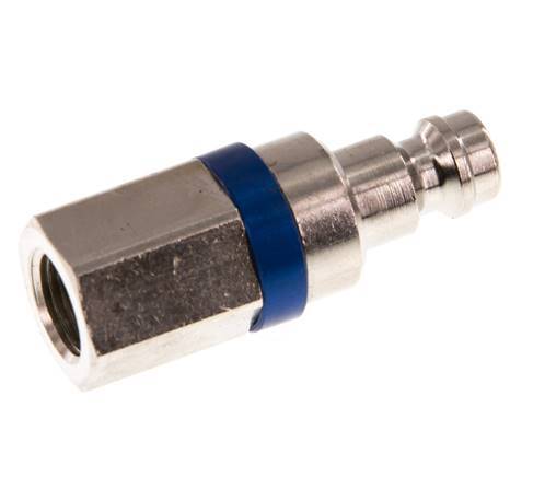 Nickel-plated Brass DN 5 Blue Air Coupling Plug G 1/8 inch Female