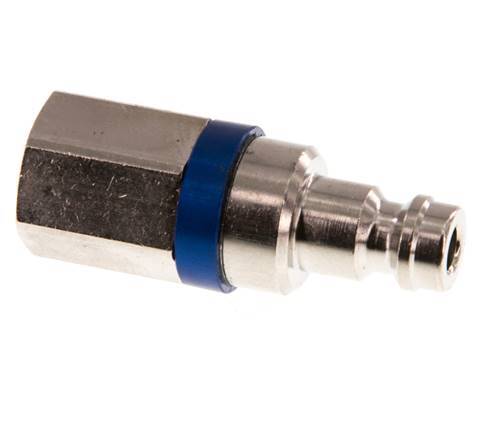 Nickel-plated Brass DN 5 Blue Air Coupling Plug G 1/8 inch Female