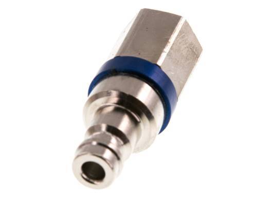 Nickel-plated Brass DN 5 Blue Air Coupling Plug G 1/8 inch Female