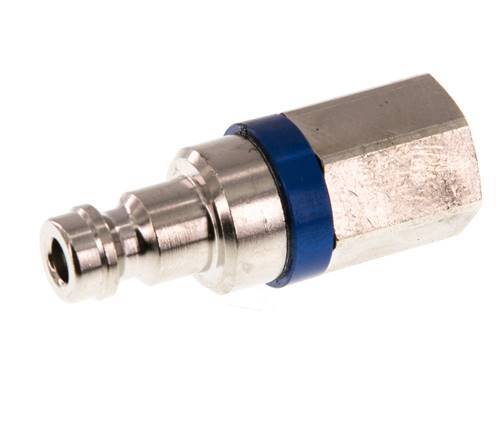 Nickel-plated Brass DN 5 Blue Air Coupling Plug G 1/8 inch Female