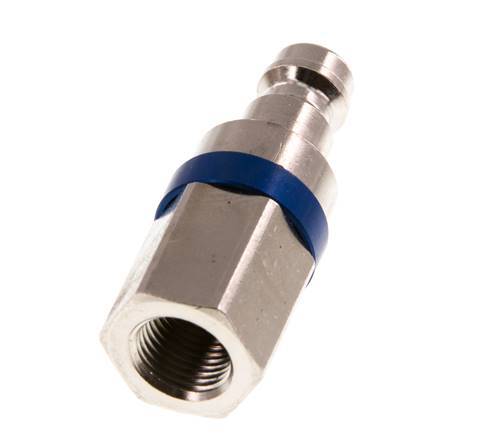 Nickel-plated Brass DN 5 Blue Air Coupling Plug G 1/8 inch Female