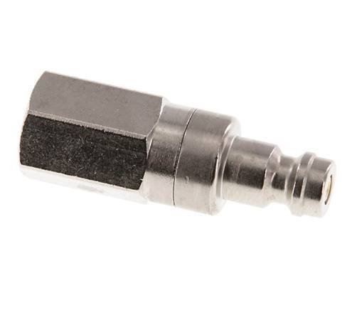 Nickel-plated Brass DN 5 Air Coupling Plug G 1/8 inch Female Double Shut-Off