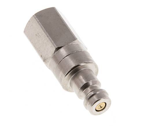 Nickel-plated Brass DN 5 Air Coupling Plug G 1/8 inch Female Double Shut-Off