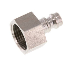 Stainless steel DN 5 Blue Air Coupling Plug G 3/8 inch Female Double Shut-Off
