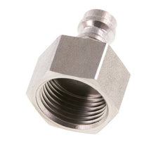 Stainless steel DN 5 Blue Air Coupling Plug G 3/8 inch Female Double Shut-Off