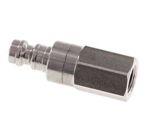Stainless steel DN 5 Air Coupling Plug G 1/8 inch Female Double Shut-Off