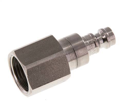 Stainless steel DN 5 Air Coupling Plug G 3/8 inch Female Double Shut-Off