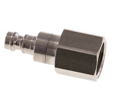 Stainless steel DN 5 Air Coupling Plug G 3/8 inch Female Double Shut-Off