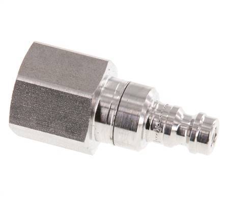 Stainless steel 306L DN 5 Air Coupling Plug G 3/8 inch Female Double Shut-Off