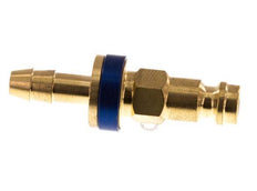 Brass DN 5 Blue-Coded Air Coupling Plug 6 mm Hose Pillar