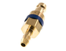 Brass DN 5 Blue Air Coupling Plug 6 mm Hose Pillar