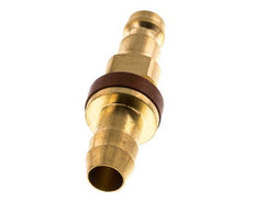 Brass DN 5 Brown-Coded Air Coupling Plug 9 mm Hose Pillar