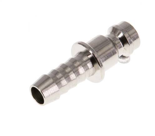 Nickel-plated Brass DN 5 Air Coupling Plug 6 mm Hose Pillar [5 Pieces]