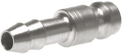 Nickel-plated Brass DN 5 Air Coupling Plug 4 mm Hose Pillar [5 Pieces]