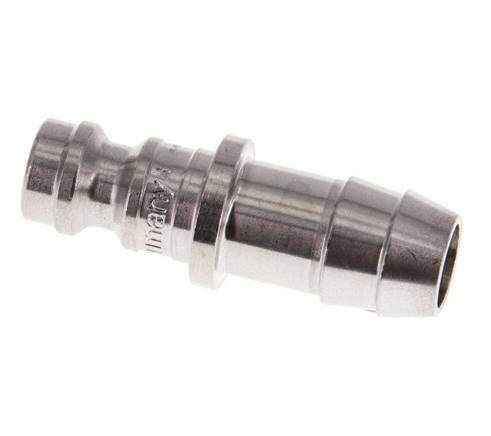 Stainless steel DN 5 Air Coupling Plug 9 mm Hose Pillar