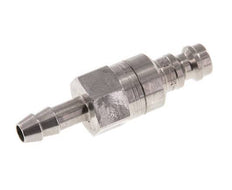 Stainless steel DN 5 Air Coupling Plug 6 mm Hose Pillar Double Shut-Off