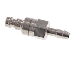 Stainless steel DN 5 Air Coupling Plug 6 mm Hose Pillar Double Shut-Off