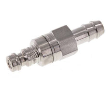 Stainless Steel 316L DN 5 Air Coupling Plug 8 mm Hose Pillar Double Shut-Off