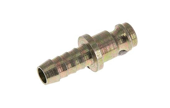 Hardened steel DN 5 Air Coupling Plug 6 mm Hose Pillar [2 Pieces]