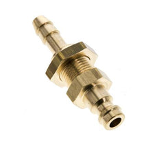 Brass DN 5 Air Coupling Plug 6 mm Hose Pillar Bulkhead