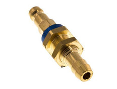 Brass DN 5 Blue-Coded Air Coupling Plug 9 mm Hose Pillar Bulkhead
