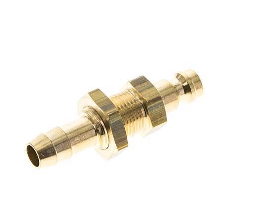 Brass DN 5 Air Coupling Plug 8 mm Hose Pillar Bulkhead