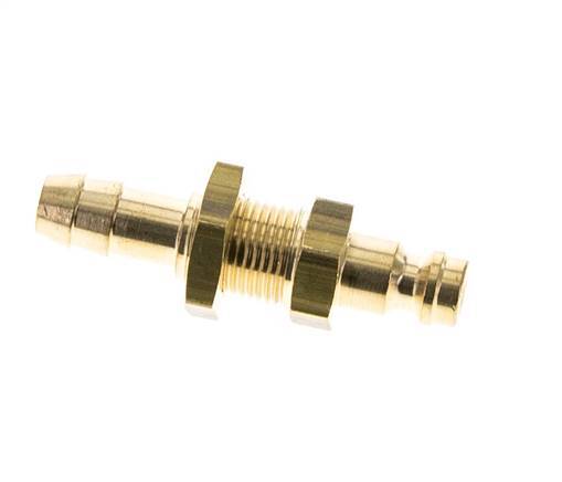Brass DN 5 Air Coupling Plug 8 mm Hose Pillar Bulkhead