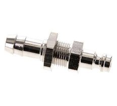 Nickel-plated Brass DN 5 Air Coupling Plug 9 mm Hose Pillar Bulkhead