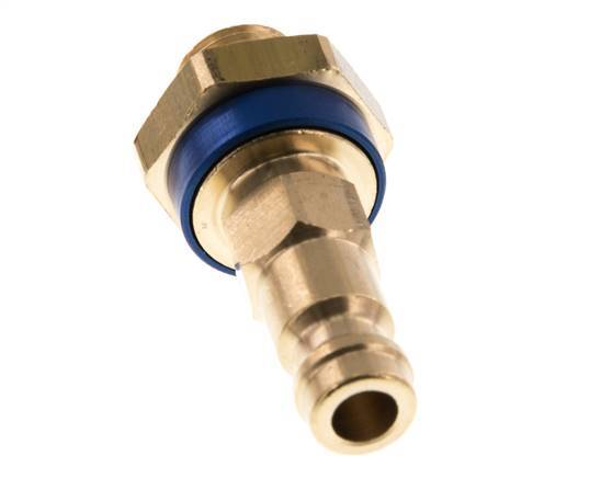 Brass DN 5 Blue-Coded Air Coupling Plug G 1/8 inch Male