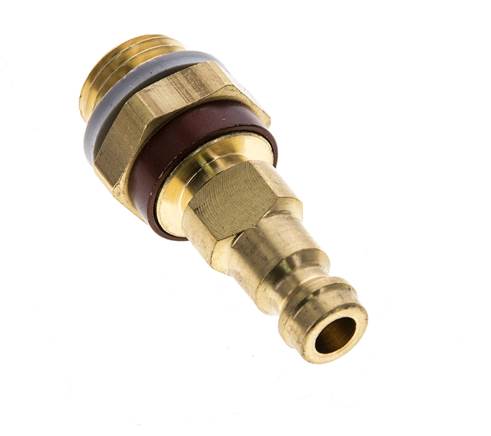 Brass DN 5 Brown-Coded Air Coupling Plug G 1/4 inch Male