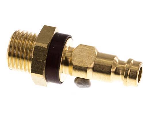 Brass DN 5 Brown-Coded Air Coupling Plug G 1/4 inch Male
