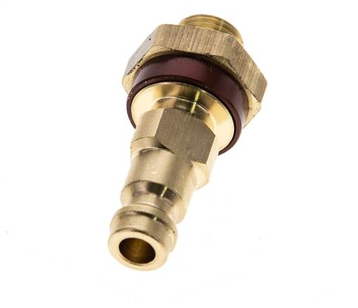 Brass DN 5 Brown-Coded Air Coupling Plug G 1/8 inch Male
