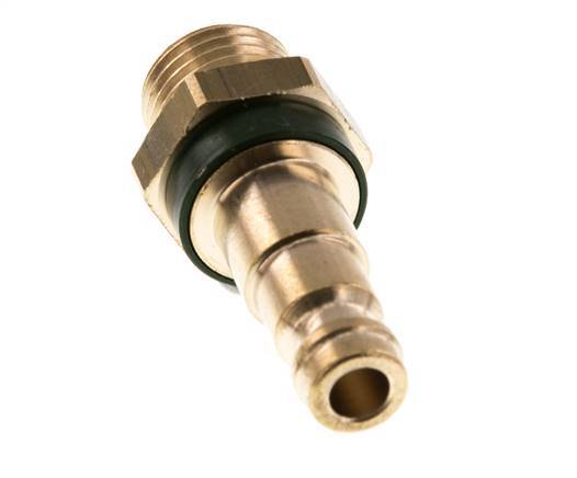 Brass DN 5 Green-Coded Air Coupling Plug G 1/4 inch Male