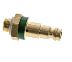 Brass DN 5 Green-Coded Air Coupling Plug G 1/8 inch Male