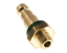 Brass DN 5 Green-Coded Air Coupling Plug G 1/8 inch Male
