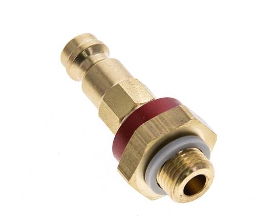 Brass DN 5 Red-Coded Air Coupling Plug G 1/8 inch Male