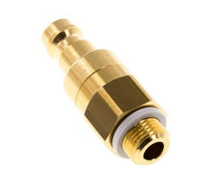 Brass DN 5 Air Coupling Plug G 1/8 inch Male Double Shut-Off