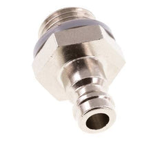 Nickel-plated Brass DN 5 Air Coupling Plug G 1/4 inch Male [5 Pieces]