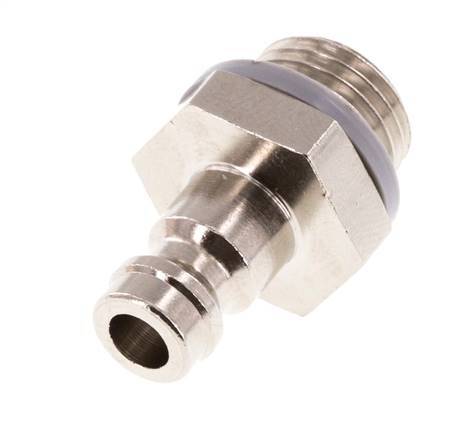 Nickel-plated Brass DN 5 Air Coupling Plug G 1/4 inch Male [5 Pieces]