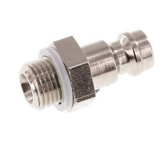 Nickel-plated Brass DN 5 Air Coupling Plug G 1/8 inch Male [5 Pieces]