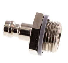 Nickel-plated Brass DN 5 Air Coupling Plug G 3/8 inch Male [2 Pieces]