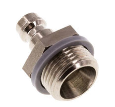 Nickel-plated Brass DN 5 Air Coupling Plug G 3/8 inch Male [2 Pieces]