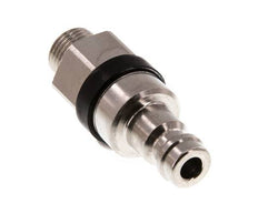 Nickel-plated Brass DN 5 Black Air Coupling Plug G 1/8 inch Male